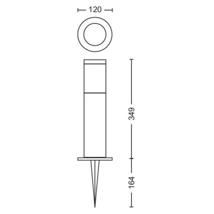 Philips - Lampada da esterno a LED GARDENLINK LED/6W/12V 2700K IP44