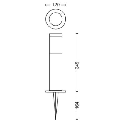 Philips - Lampada da esterno a LED GARDENLINK LED/24W/230V 2700K IP44