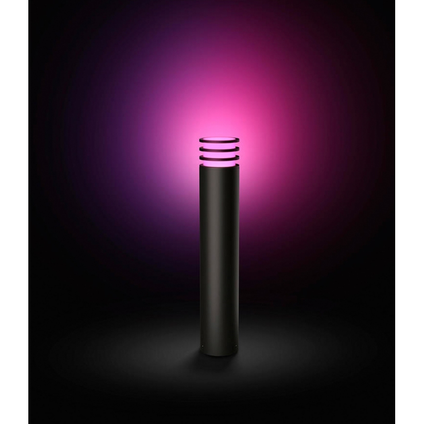 Philips - Lampada LED RGB dimmerabile da esterno Hue LUCCA 1xE27/8,1W/230V 77 cm 1000-20000K IP44