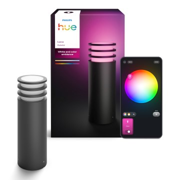 Philips - Lampada da esterno LED RGB dimmerabile Hue LUCCA 1xE27/8,1W/230V 40 cm 1000-20000K IP44
