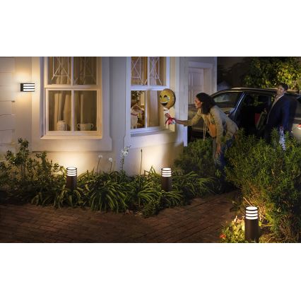 Philips - Lampada da esterno dimmerabile LED RGB Hue LUCCA 1xE27/8,1W/230V 25 cm 1000-20000K IP44
