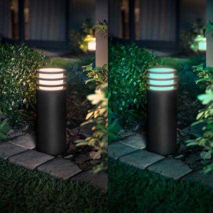 Philips - Lampada da esterno dimmerabile LED RGB Hue LUCCA 1xE27/8,1W/230V 25 cm 1000-20000K IP44