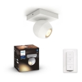 Philips - Lampada da incasso dimmerabile a LED Hue BUCKRAM 1xGU10/5W/230V con telecomando
