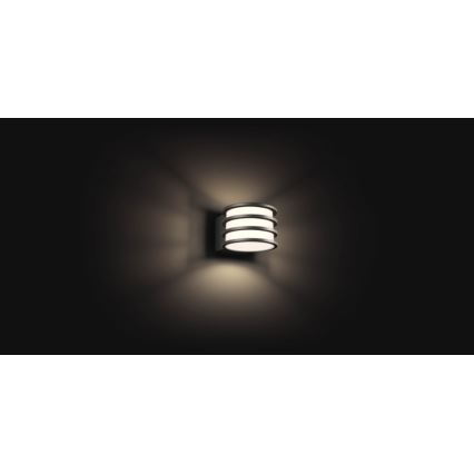 Philips - Applique da esterno dimmerabile LED RGB Hue LUCCA 1xE27/8,1W/230V 1000-20000K IP44