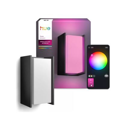 Philips - Applique da esterno a LED dimmerabile Hue TURACO White And Color Ambiance 1xE27/8,1W/230V 1000-20000K