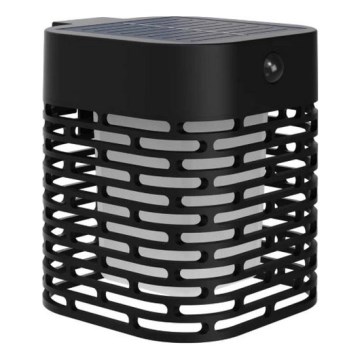 Philips - Lampada da parete solare con sensore HARA LED/3,8W/3,7V 800 mAh 2700K IP44 nera