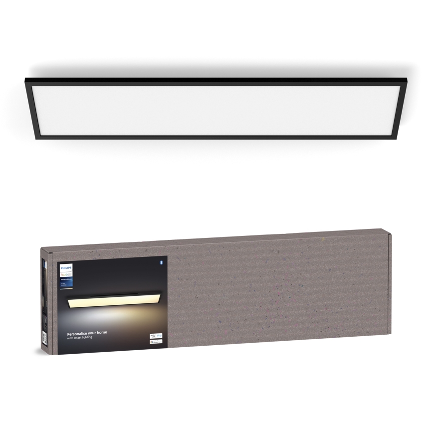 Philips - Lampada da soffitto dimmerabile a LED Hue AURELLE LED/39W/230V 2200-6500K 120x30 cm nero