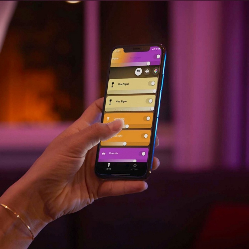 Philips - Lampada da tavolo dimmerabile a LED RGB Hue BLOOM LED/7,1W/230V