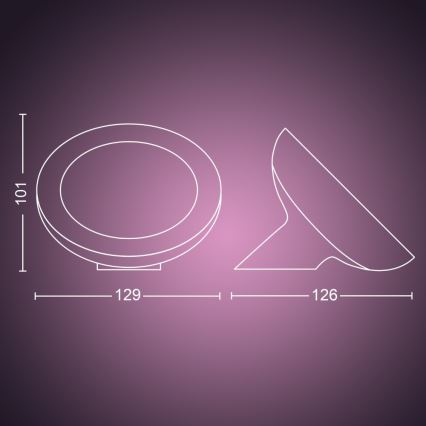 Philips - Lampada da tavolo dimmerabile a LED RGB Hue BLOOM LED/7,1W/230V