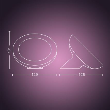 Philips - Lampada da tavolo dimmerabile LED RGB Hue BLOOM LED/7,1W/230V