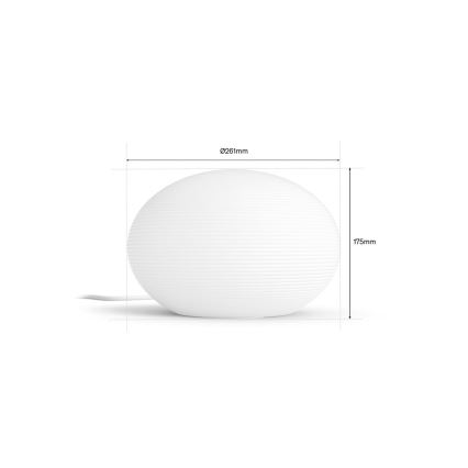Philips - Lampada da tavolo dimmerabile LED RGB Hue FLOURISH White And Color Ambiance 1xE27/8,1W/230V 1000-20000K