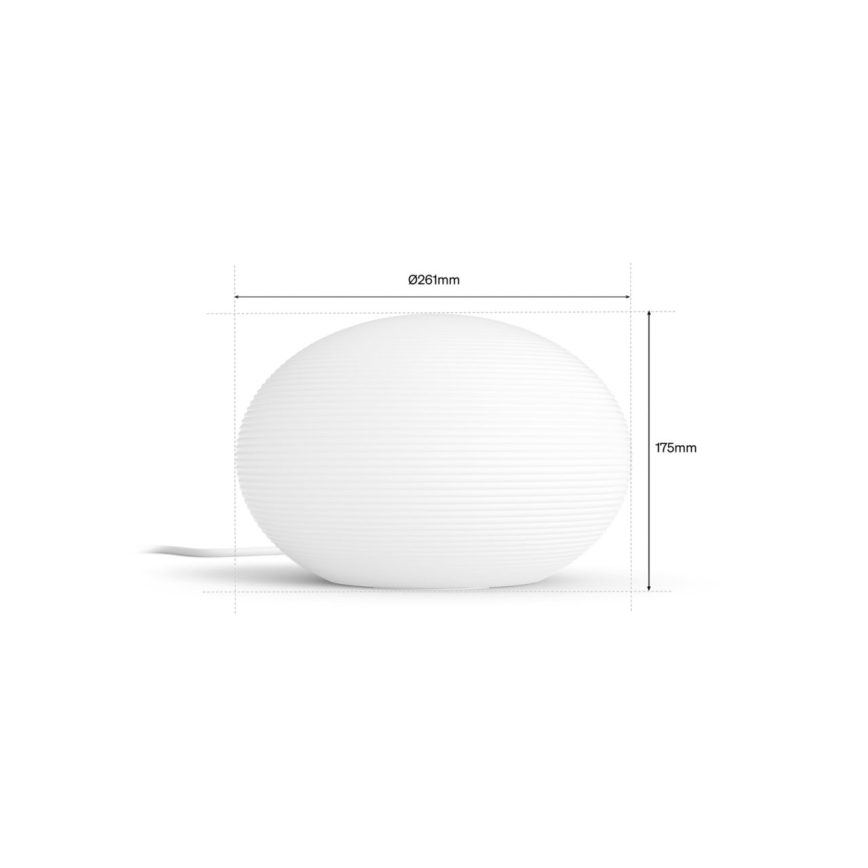 Philips - Lampada da tavolo dimmerabile LED RGB Hue FLOURISH White And Color Ambiance 1xE27/8,1W/230V 1000-20000K