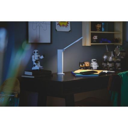 Philips - Lampada da tavolo LED dimmerabile con funzione Touch AMBER LED/5W/5V 1800 mAh bianco