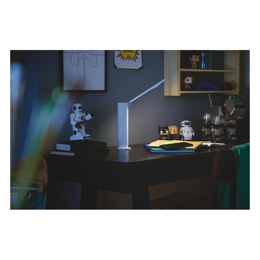 Philips - Lampada da tavolo LED dimmerabile con funzione Touch AMBER LED/5W/5V 1800 mAh bianco
