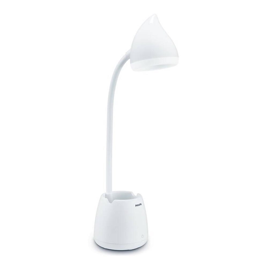 Philips - Lampada da tavolo LED dimmerabile con funzione Touch HAT LED/4,5W/5V 1800 mAh 3000/4000/5700K CRI 90