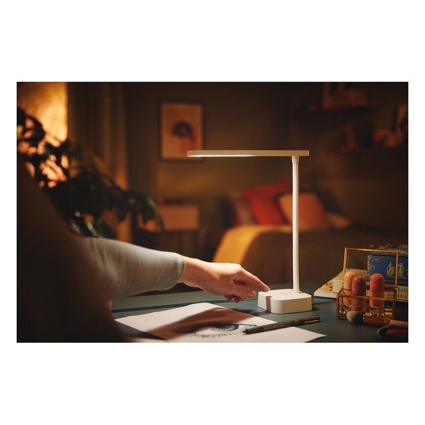 Philips - Lampada da tavolo LED dimmerabile con funzione Touch TILPA LED/5W/5V 1800 mAh