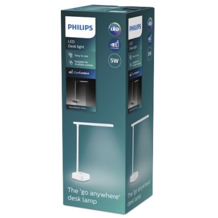 Philips - Lampada da tavolo LED dimmerabile con funzione Touch TILPA LED/5W/5V 1800 mAh