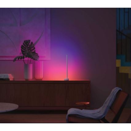 Philips - Lampada da tavolo LED RGB dimmerabile Hue SIGNE LED/12W/230V 2000-6500K bianco