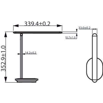 Philips - Lampada da tavolo LED touch dimmerabile AVORIO LED/5W/5V 2700/3600/5000K CRI 90