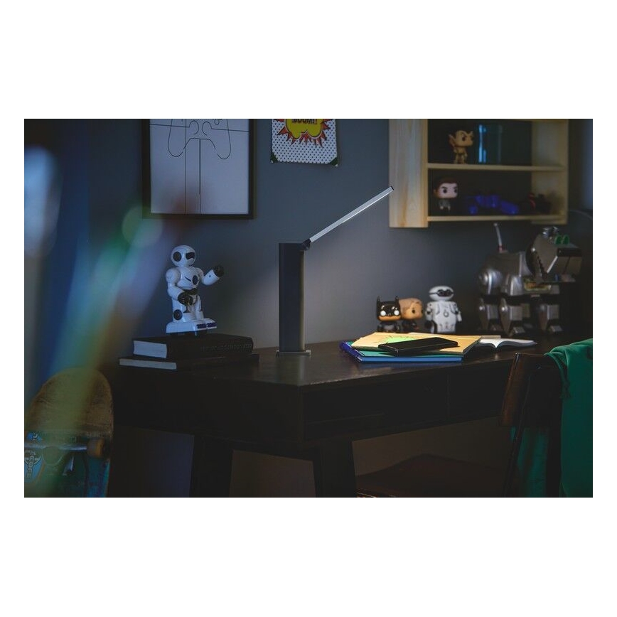 Philips - Lampada da tavolo LED touch dimmerabile AMBER LED/5W/5V nera