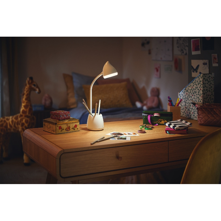 Philips - Lampada da tavolo LED touch dimmerabile HAT LED/4,5W/5V 3000/4000/5700K CRI 90