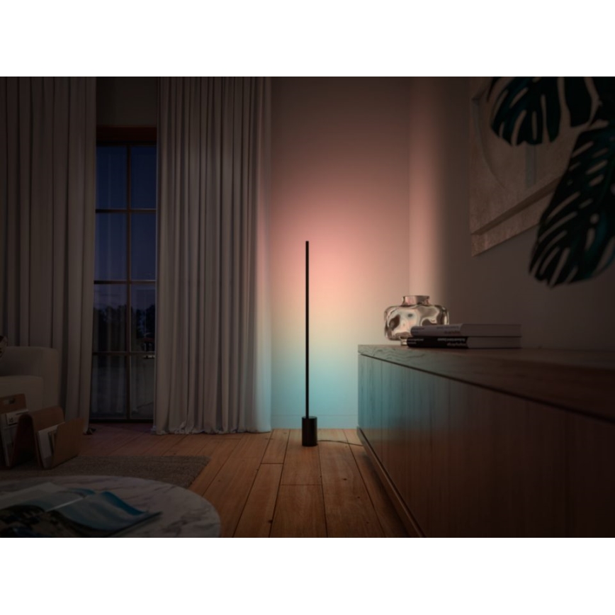 Philips - Lampada da terra LED RGBW dimmerabile Hue SIGNE LED/29W/230V 2000-6500K nero