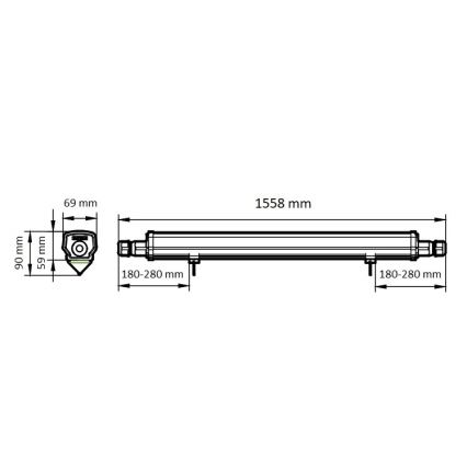 Philips - Lampada fluorescente tecnica LED LED/46W/230V IP66 4000K