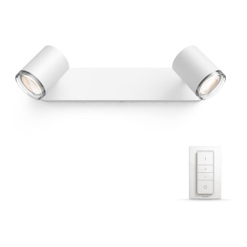 Philips - Lampada LED da bagno dimmerabile Hue ADORE 2xGU10/5,5W IP44