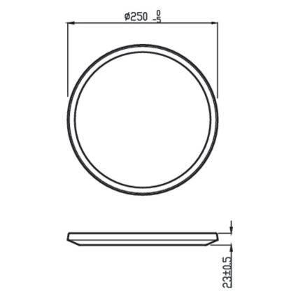 Philips - Plafoniera LED da bagno dimmerabile SCENE SWITCH LED/15W/230V IP44 2700K