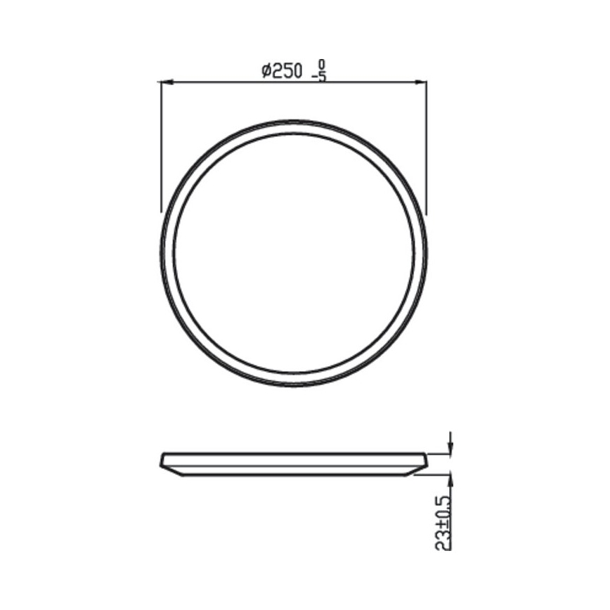 Philips - Plafoniera LED da bagno dimmerabile SCENE SWITCH LED/15W/230V IP44 2700K