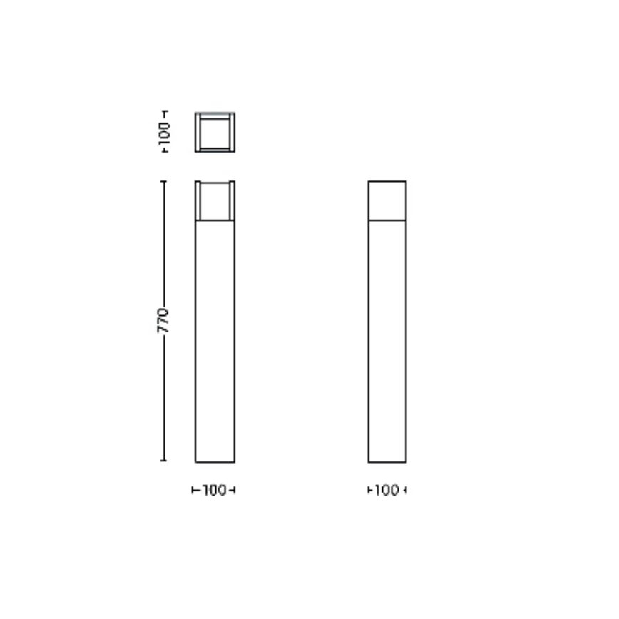 Philips - Lampada LED da esterno ARBOUR LED/3,8W/230V 77 cm 2700K IP44
