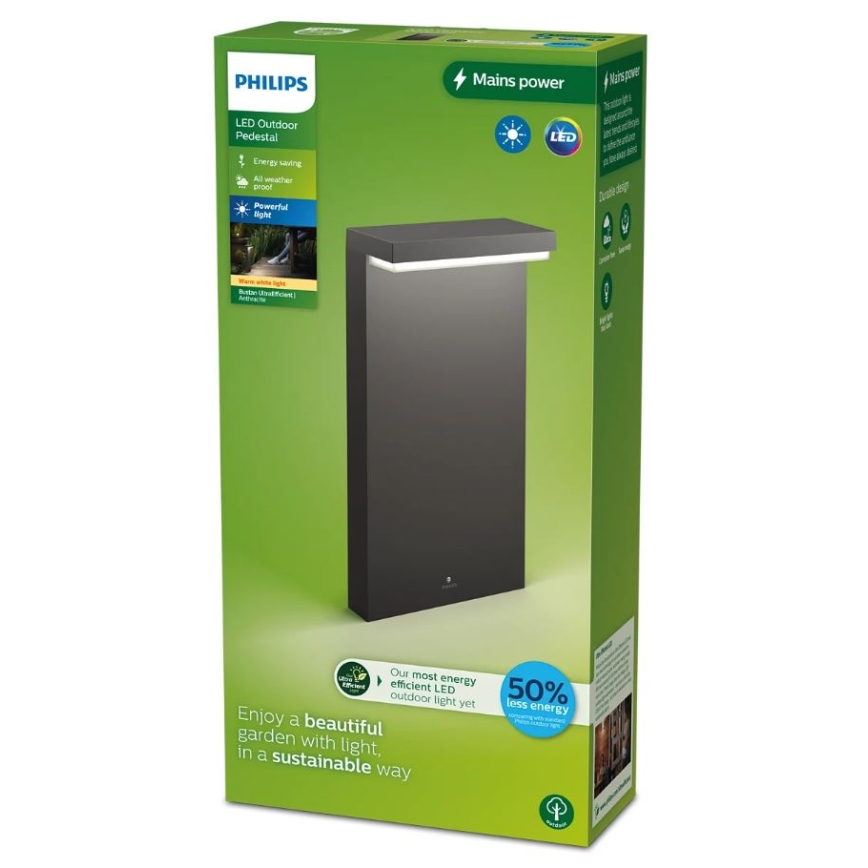 Philips - Lampada LED da esterno BUSTAN LED/3,8W/230V 2700K 40 cm IP44