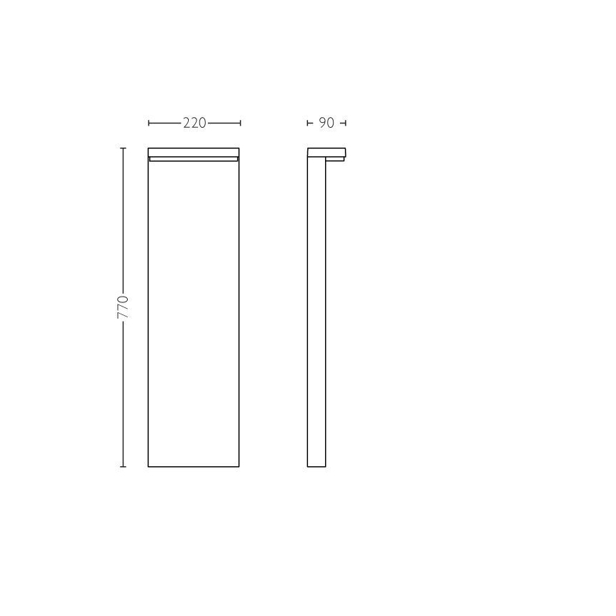Philips - Lampada LED da esterno BUSTAN LED/3,8W/230V 2700K 77 cm IP44
