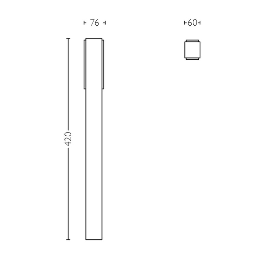 Philips - Lampada LED da esterno STRATOSPHERE LED/3,8W/230V 42 cm 2700K IP44
