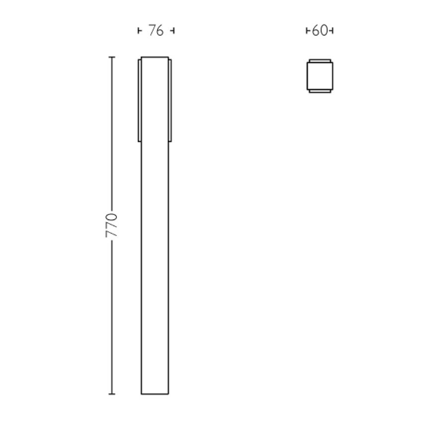 Philips - Lampada LED da esterno STRATOSPHERE LED/3,8W/230V 77 cm 4000K IP44