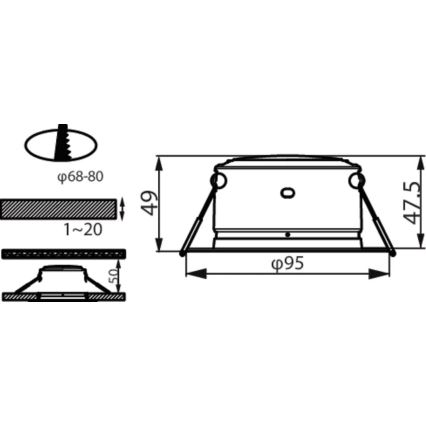 Philips - Lampada LED da incasso LED/3,5W/230V 3000K