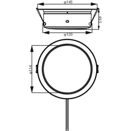 Philips - Lampada LED da incasso LED/4,8W/230V 3000K