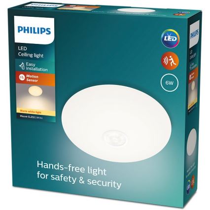 Philips - Lampada da soffitto LED con sensore MAUVE LED/6W/230V