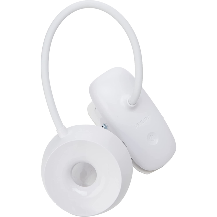 Philips - Lampada LED dimmerabile con clip DONUTCLIP LED/3W/5V 1200 mAh CRI 90 bianco