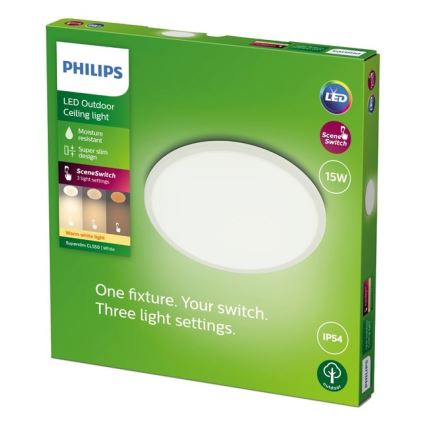 Philips - Lampada LED dimmerabile da esterno SCENE SWITCH LED/15W/230V IP54 bianco