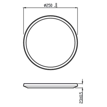 Philips - Lampada LED dimmerabile da esterno SUPERSLIM SCENE SWITCH LED/15W/230V IP54 bianco