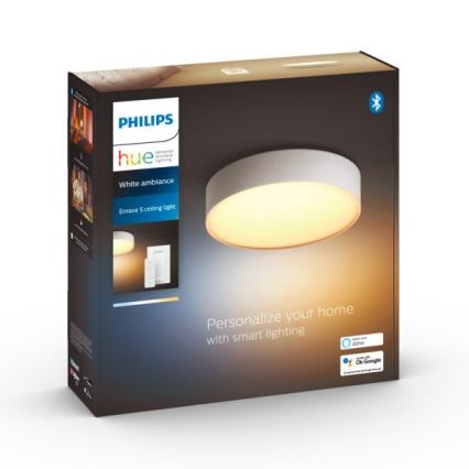 Philips - Plafoniera LED dimmerabile Hue LED/9,6W/230V 2200–6500K Ø 261 mm bianco + telecomando
