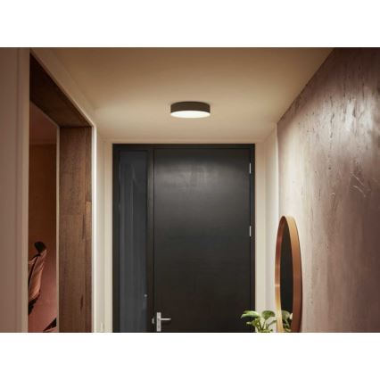 Philips - Plafoniera da soffitto LED dimmerabile Hue LED/9,6W/230V 2200-6500K Ø 261 mm nera + telecomando