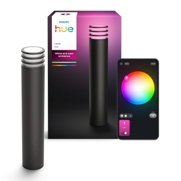 Philips - Lampada LED RGB dimmerabile da esterno Hue LUCCA 1xE27/8,1W/230V 77 cm 1000-20000K IP44