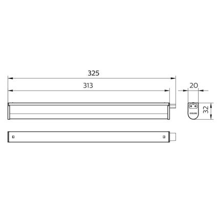 Philips - Lampada LED sottopensile PROJECTLINE LED/3,4W/230V 3000/4000/6500K