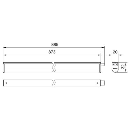 Philips - Lampada LED sottopensile PROJECTLINE LED/9,6W/230V 3000/4000/6500K