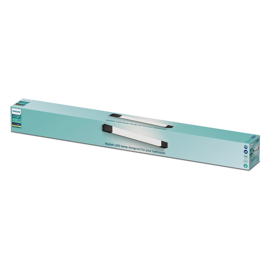 Philips - Lampada per specchio da bagno ROVER LED/10W/230V IP44 nero