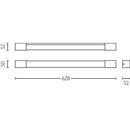 Philips - Lampada per specchio da bagno ROVER LED/10W/230V IP44 nero