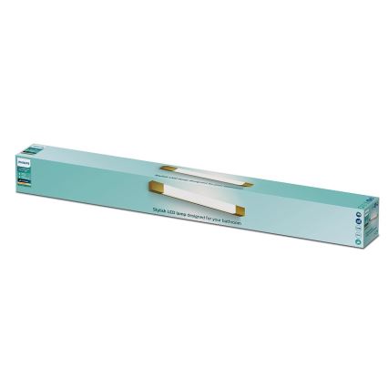 Philips - Lampada per specchio da bagno ROVER LED/10W/230V IP44 ottone