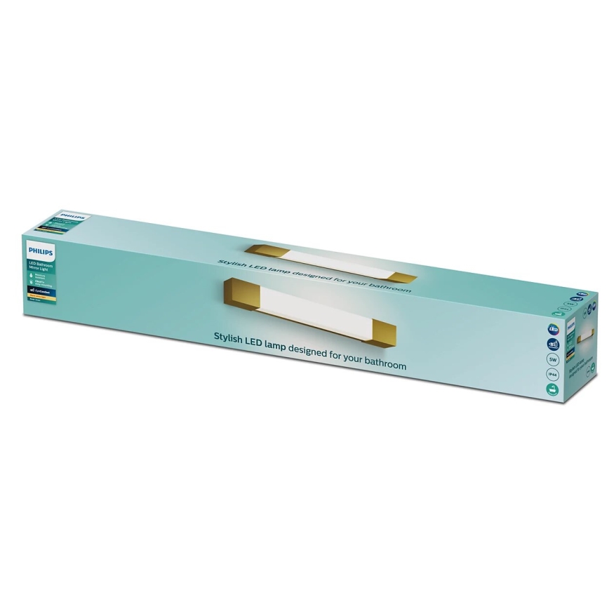 Philips - Lampada per specchio da bagno ROVER LED/5W/230V IP44 ottone